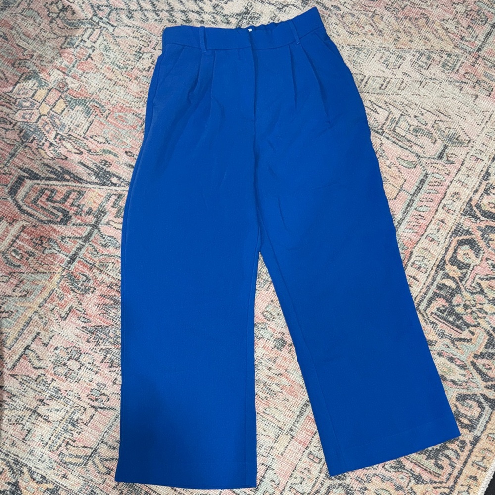 Abercrombie & Fitch Royal Blue Wide Leg Pants